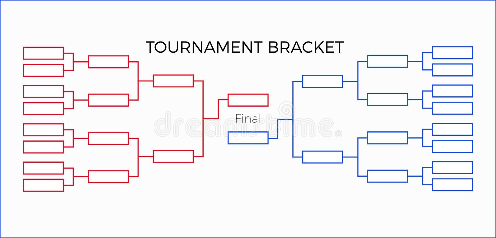 Playoff Tournament Brackets Chart. Vector Illustration Stock Vector - Illustration of baseball, event: 120158848