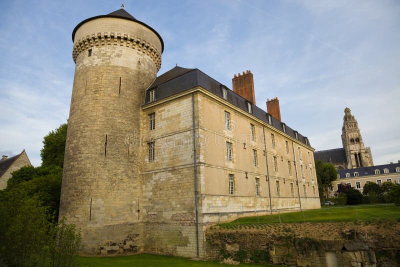 Tours Chateau at sunset royalty free stock photography Tours Chateau at sunset royalty free stock photography