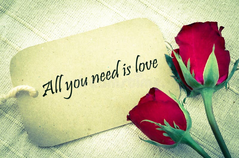 Tout que vous avez besoin est amour images stock Tout que vous avez besoin est amour images stock