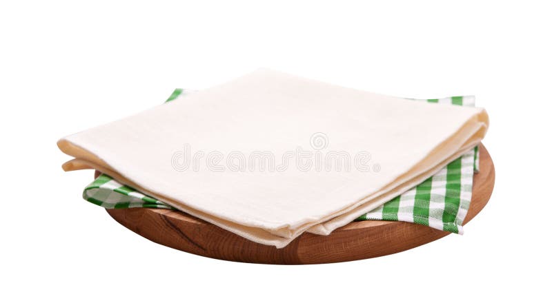 Tovagliolo e bordo per pizza isolata su bianco Tela, asciugamani di piatto su derisione bianca di vista superiore del fondo su Fu fotografia stock libera da diritti Tovagliolo e bordo per pizza isolata su bianco Tela, asciugamani di piatto su derisione bianca di vista superiore del fondo su Fu fotografia stock libera da diritti