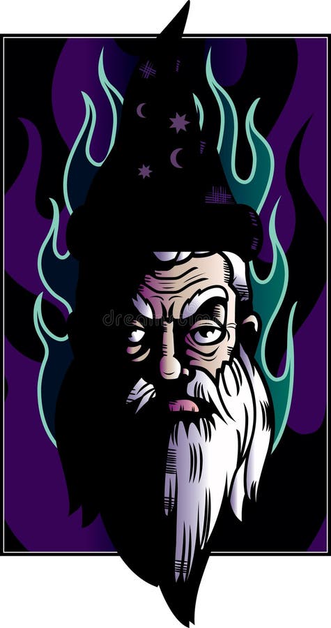 Tovenaar vector illustratie Tovenaar vector illustratie