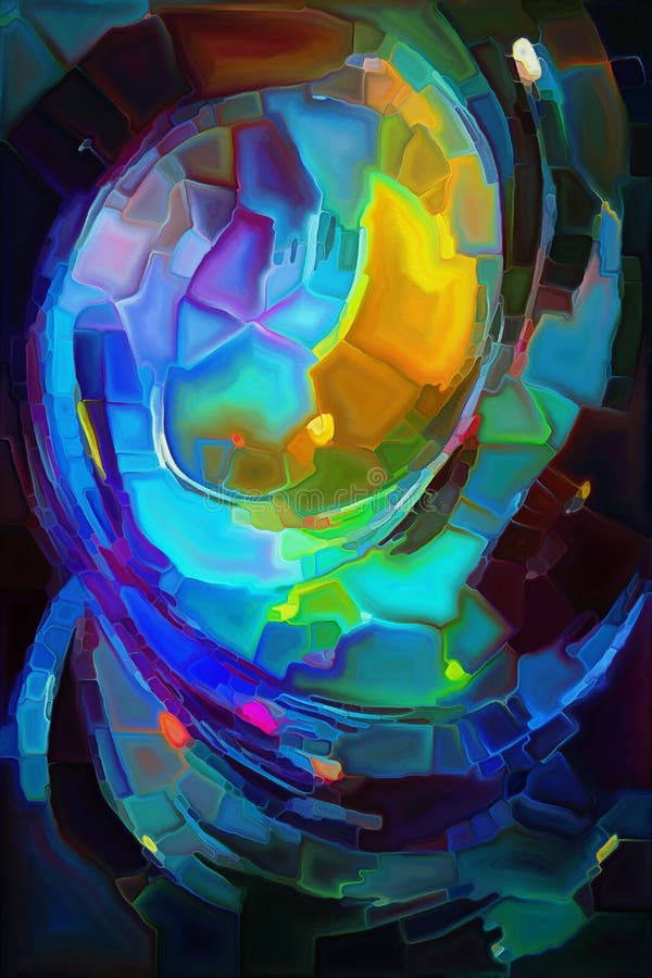 Toward Digital Colored Canvas vector illustration