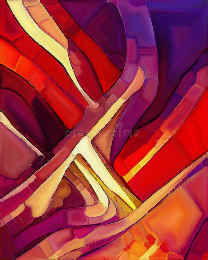 Toward Digital Colored Canvas vector illustration