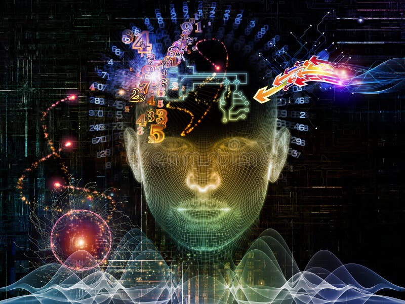 Toward Digital Encryption stock illustration
