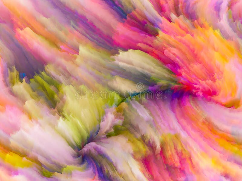 Toward Digital Fractal Color royalty free illustration