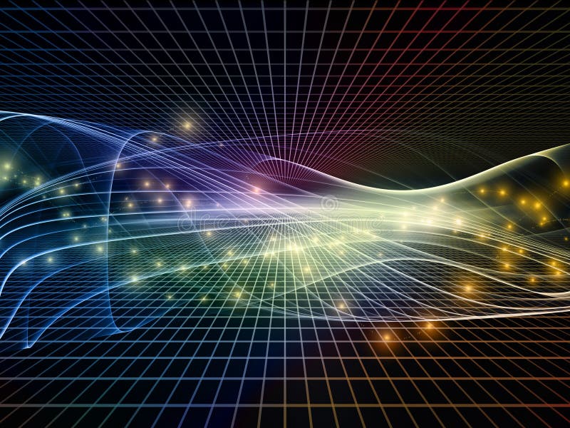 Toward Digital Fractal Realms stock illustration