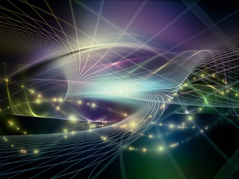 Toward Digital Fractal Realms vector illustration
