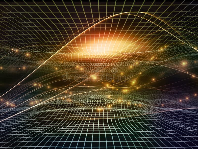 Toward Digital Fractal Realms stock image