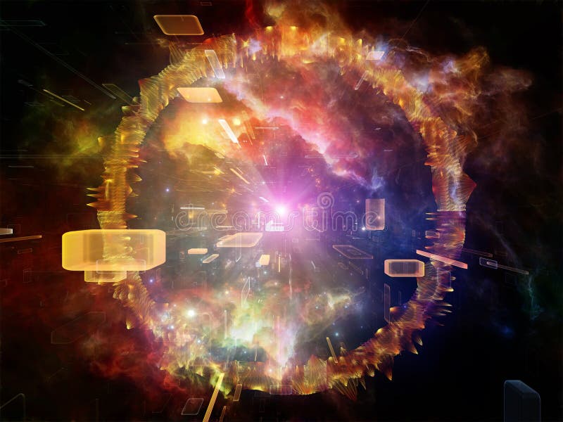Toward Digital light stock illustration