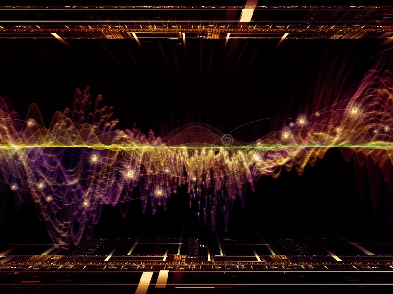 Toward Digital Oscillation royalty free stock photos