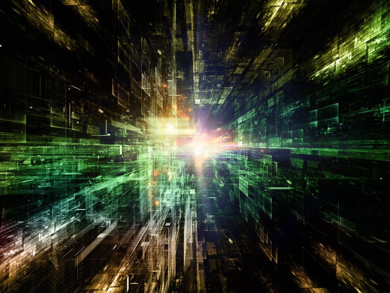 Toward Digital Solutions stock illustration