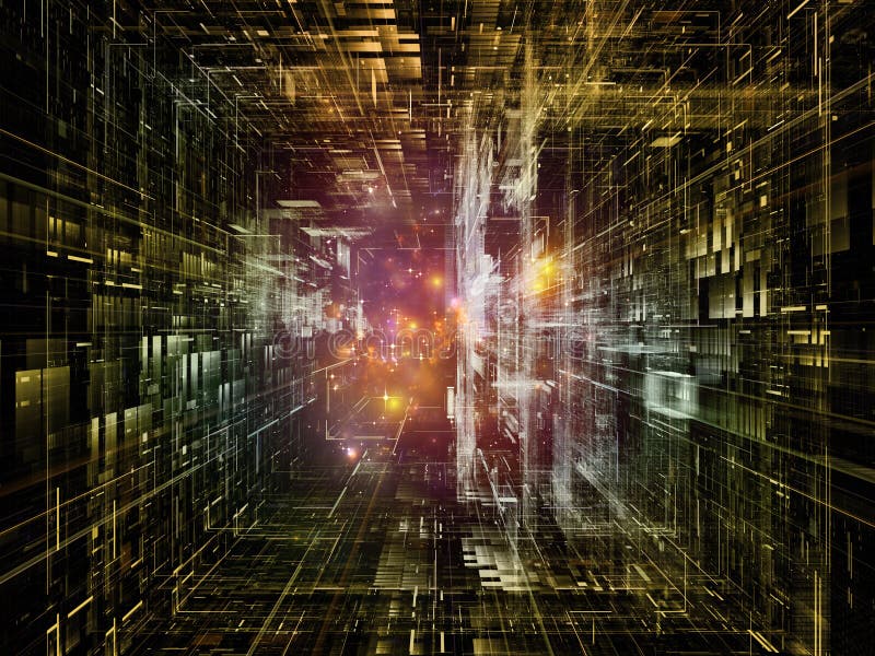 Toward Digital Solutions royalty free illustration