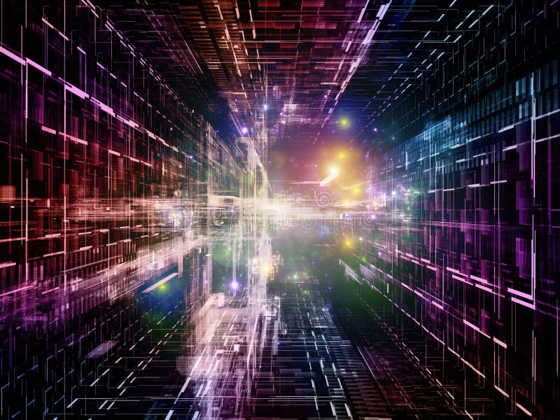 Toward Digital Solutions stock illustration