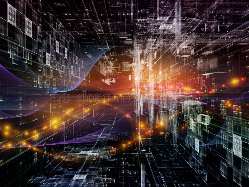 Toward Digital Solutions stock illustration