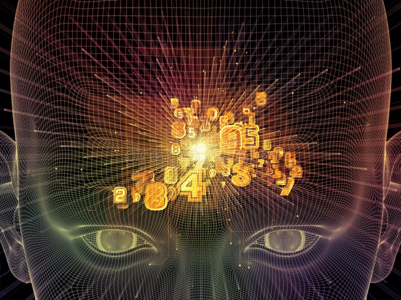 Toward Digital Thought stock photo