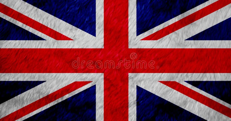 Towel fabric pattern flag of The Union Jack, it is the national flag of the United Kingdom, white and red cross color on blue