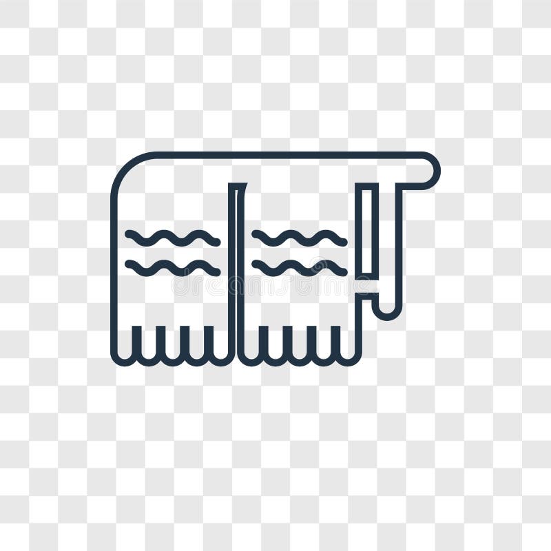 Towels Icon Vector Isolated on White Background, Logo Concept of Stock