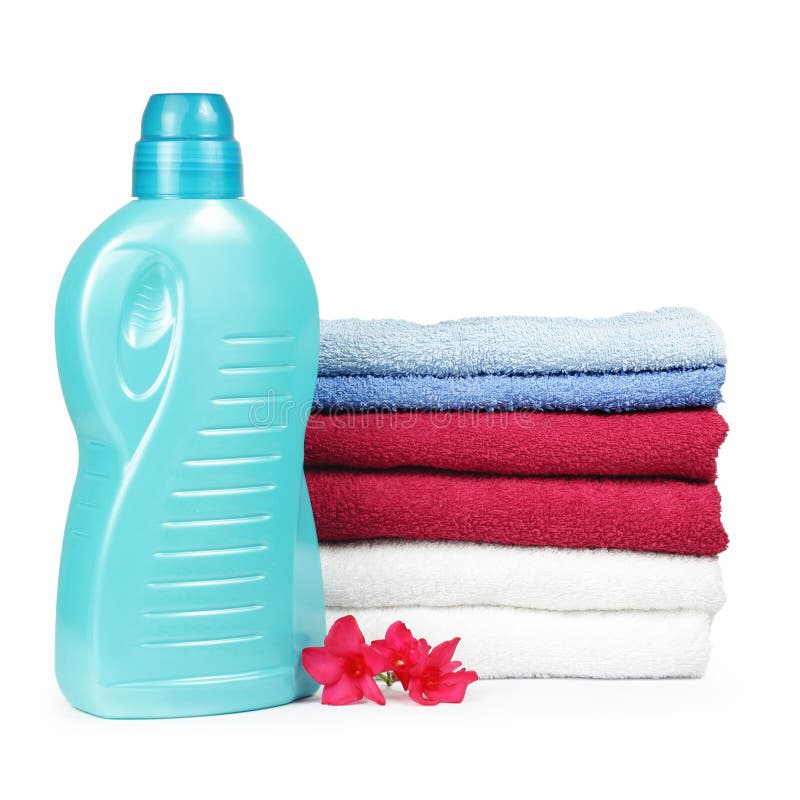 Towels and Liquid Laundry Detergent Stock Image Image of fresh, liquid 21008213