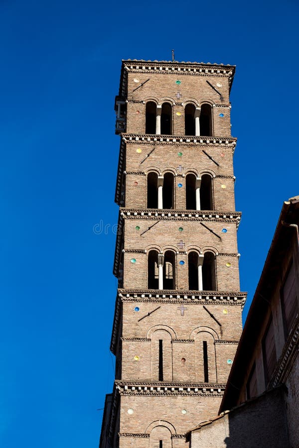 Photograph of Basilica di Santa Francesca Romana in Rome, Italy. Photograph of Basilica di Santa Francesca Romana in Rome, Italy.