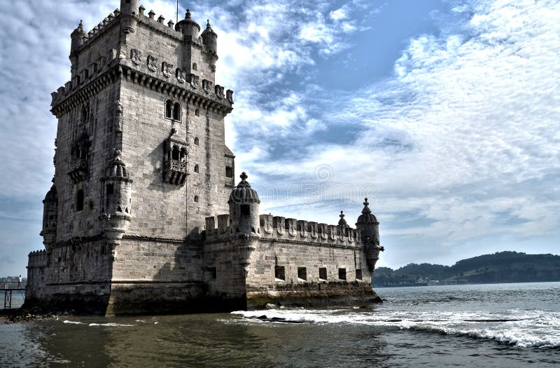 HDR of the tower of Belem. HDR of the tower of Belem