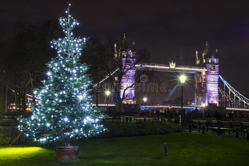 Tower Bridge at Christmas stock photo. Image of famous 82999886