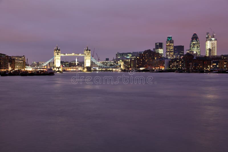 Tower Bridge at dusk