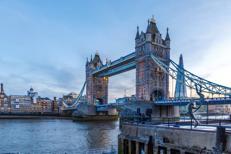 Tower bridge in the evening, sunset