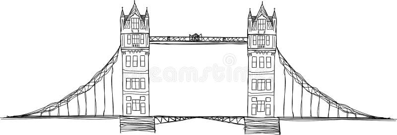 How to Draw London Tower Bridge Realistic - YouTube