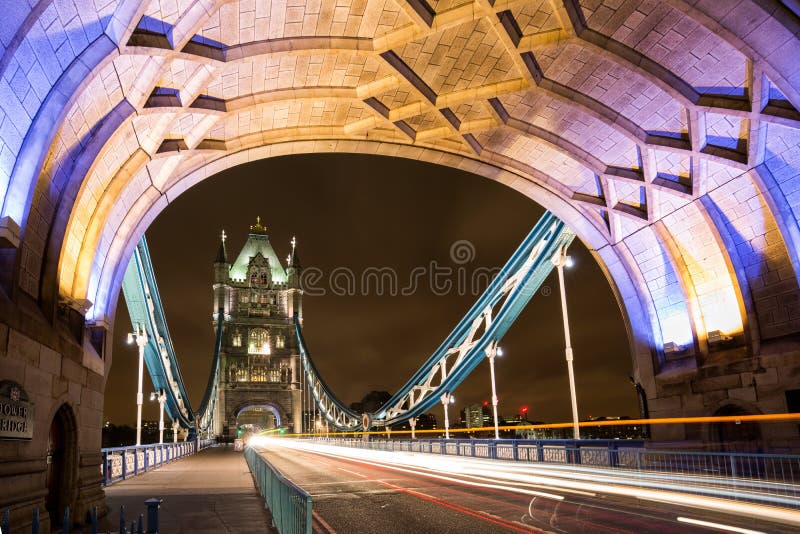 On the Tower Bridge of London royalty free stock images On the Tower Bridge of London royalty free stock images