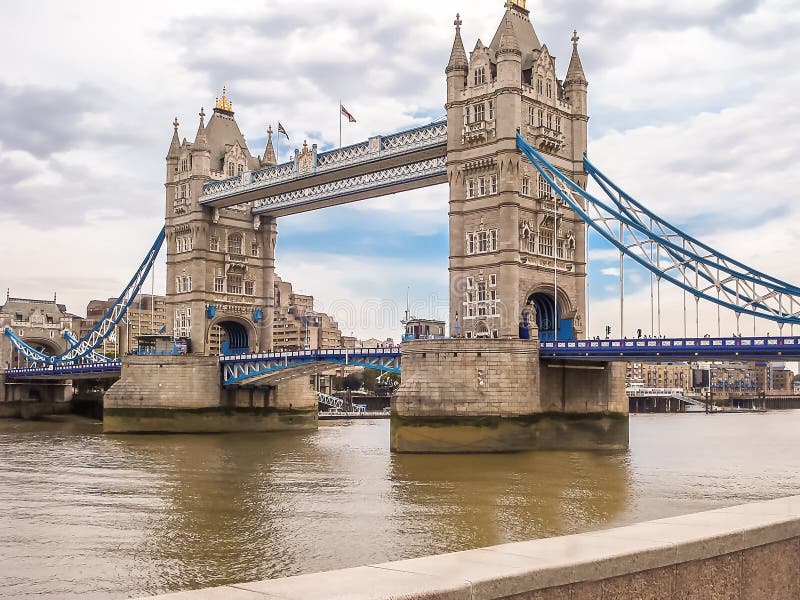 Tower Bridge in London. One of most famous bridges stock photo Tower Bridge in London. One of most famous bridges stock photo