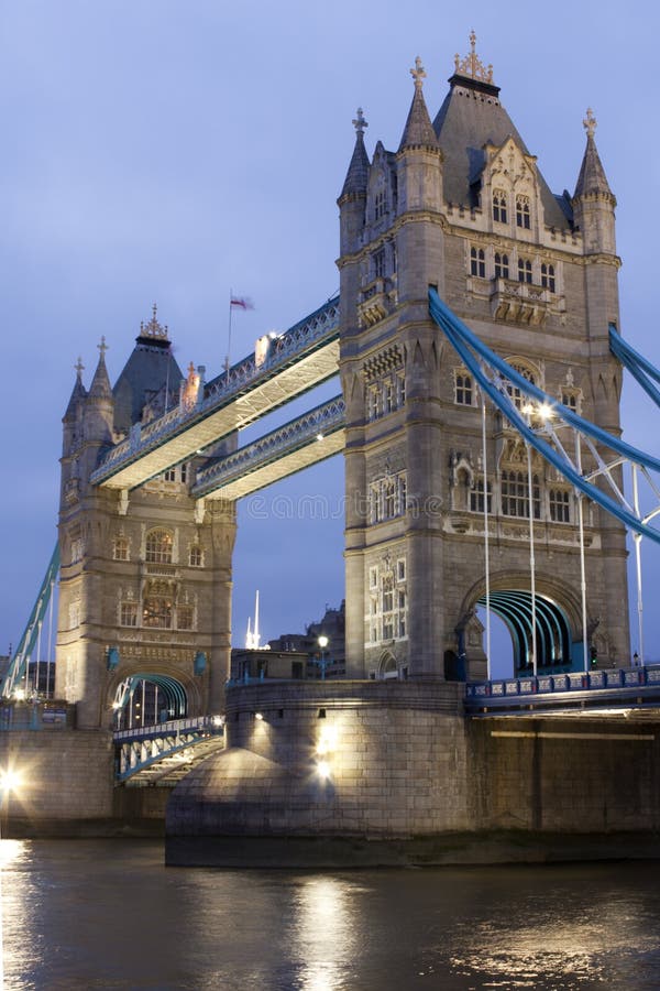 Tower Bridge at night, London, UK