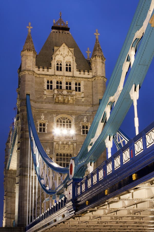 Tower Bridge at night, London, UK