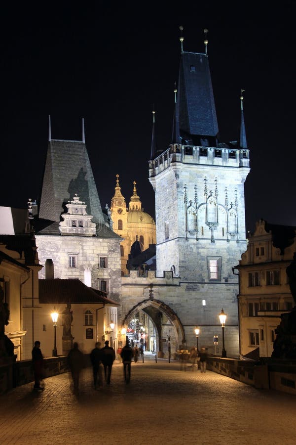 The Tower on the Charles Bridge in Prague in the N