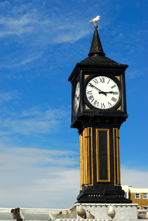 The Tower Clock, Brighton Pier Stock Photo Image of holidays