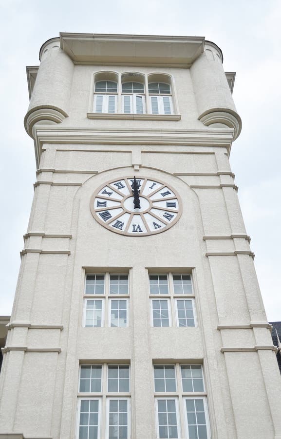 Tower clock school stock image. Image of landmark, building 35501027