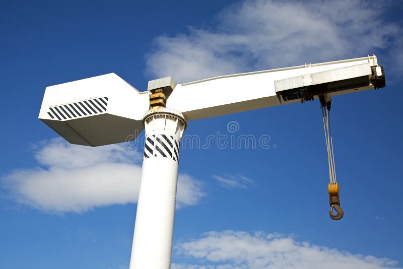 Tower crane on blue sky