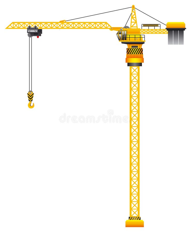 Tower crane vector