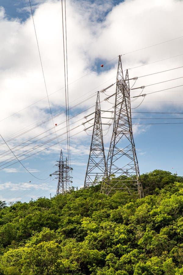 Tower eletric montain and cloud