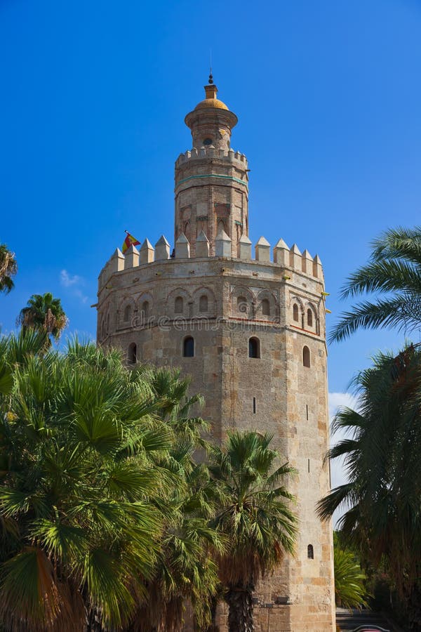 Tower of Gold in Seville Spain Stock Photo Image of gold, bridge