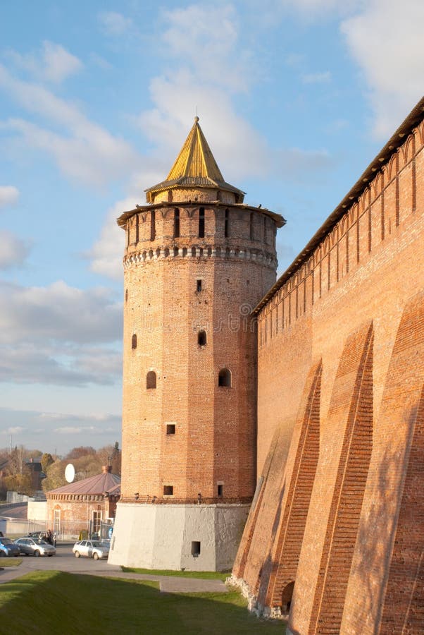 Tower of the Kremlin in Kolomna stock photo Tower of the Kremlin in Kolomna stock photo