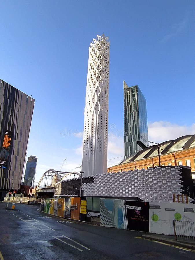 Tower of light flue tower in manchester