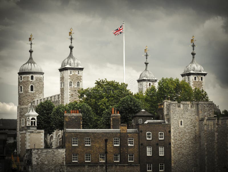 Věž z londýn, velká británie, slavný středověký hrad a vězení.
