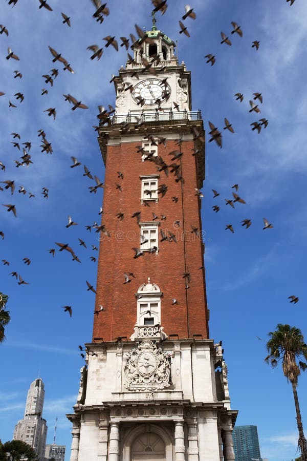 The Tower Monumental in Buenos Aires, Argentina. The Tower Monumental, made partly from Portland stone, was a gift from England but was renamed from the English stock images The Tower Monumental in Buenos Aires, Argentina. The Tower Monumental, made partly from Portland stone, was a gift from England but was renamed from the English stock images