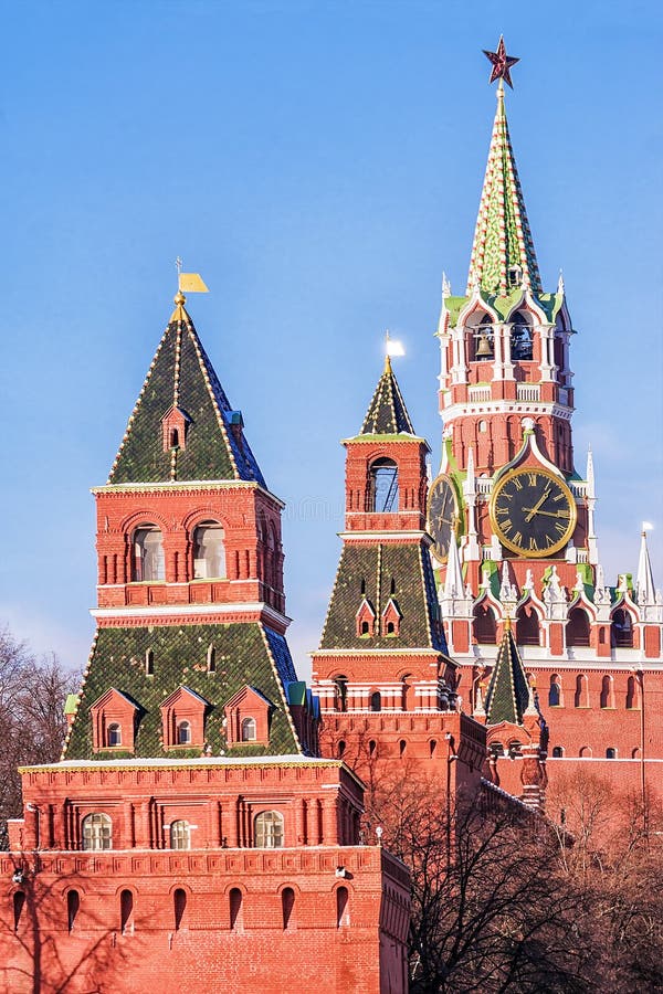 Tower of the Moscow Kremlin Stock Image Image of attraction, heritage