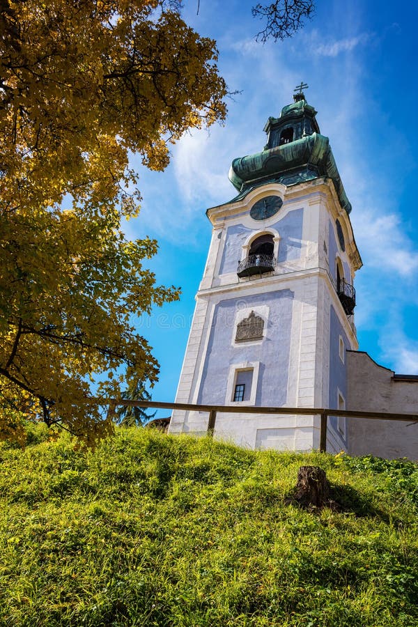 Tower of old castle in Banska Stiavnica, Slovakia