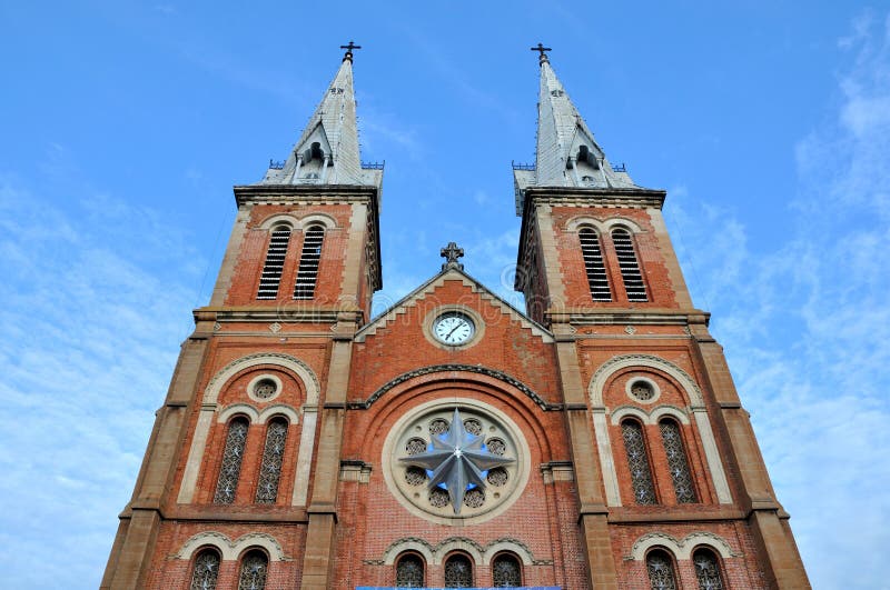 Tower of Saigon Catholic church in VietNam