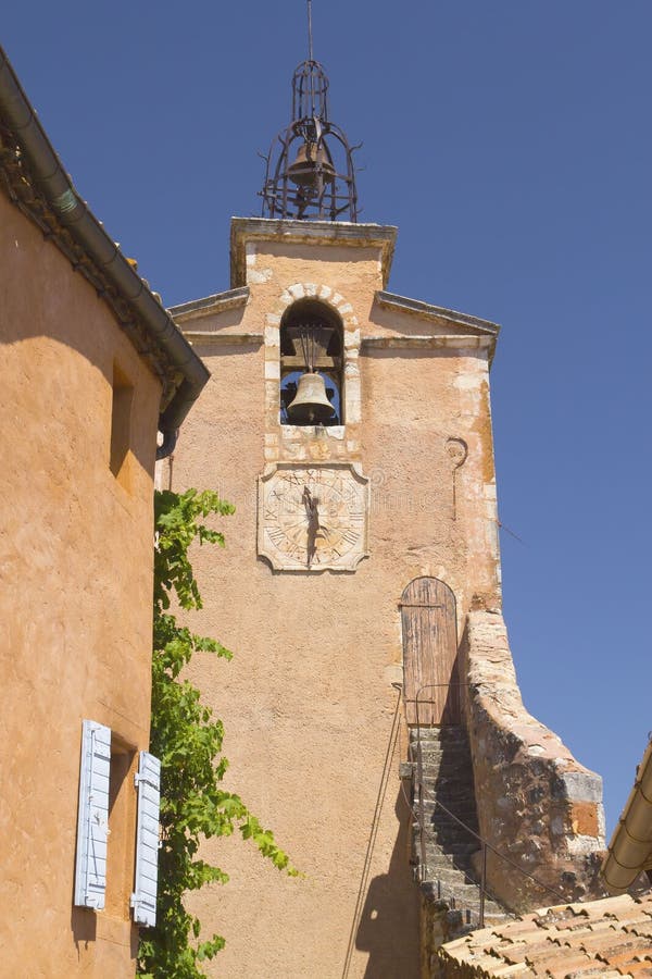 Tower in village of Roussillon (France)