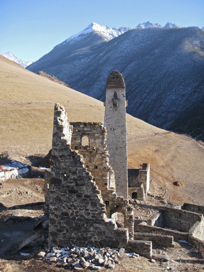 Towers of Ingushetia. Ancient Architecture and Ruins Stock Photo ...