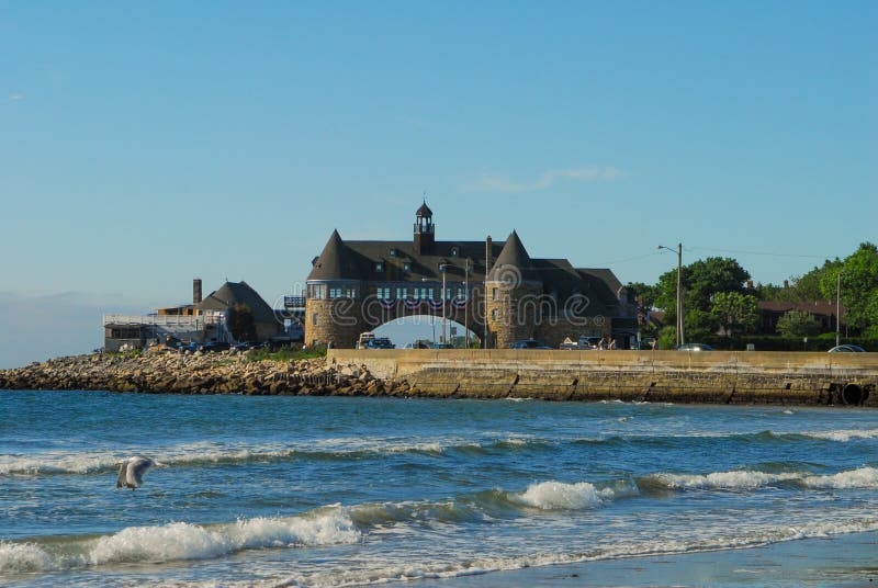 The Towers on Ocean Road near Narragansett Town Beach, Narragansett, Rhode Island. The Towers on Ocean Road near Narragansett Town Beach, Narragansett, Rhode Island