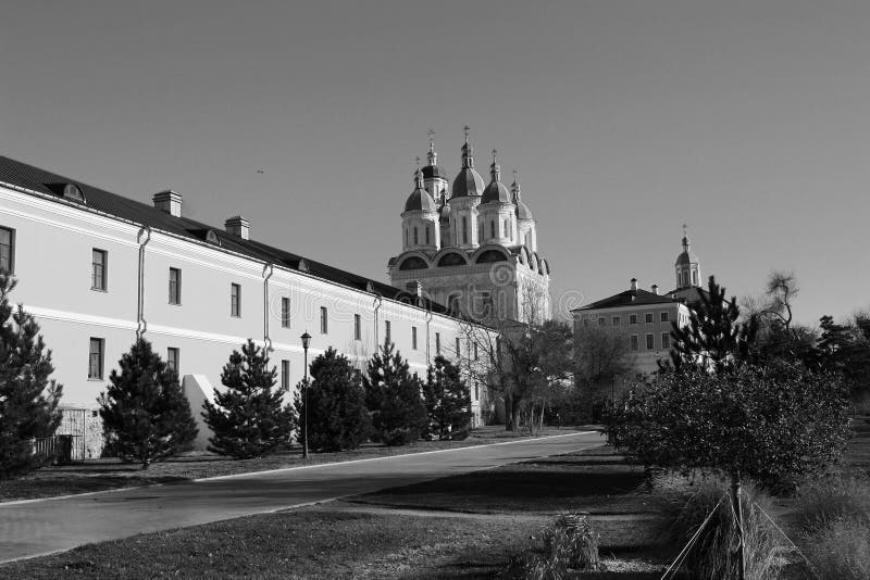 Towers and walls of Astrakhan Kremlin. Towers and walls of Astrakhan Kremlin